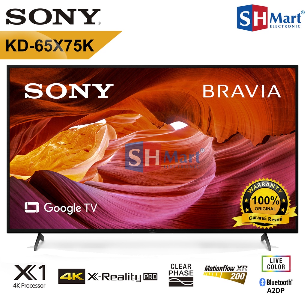 Jual TV SONY BRAVIA 65 INCH KD65X75K 4K HDR 65X75K ANDROID TV GARANSI ...