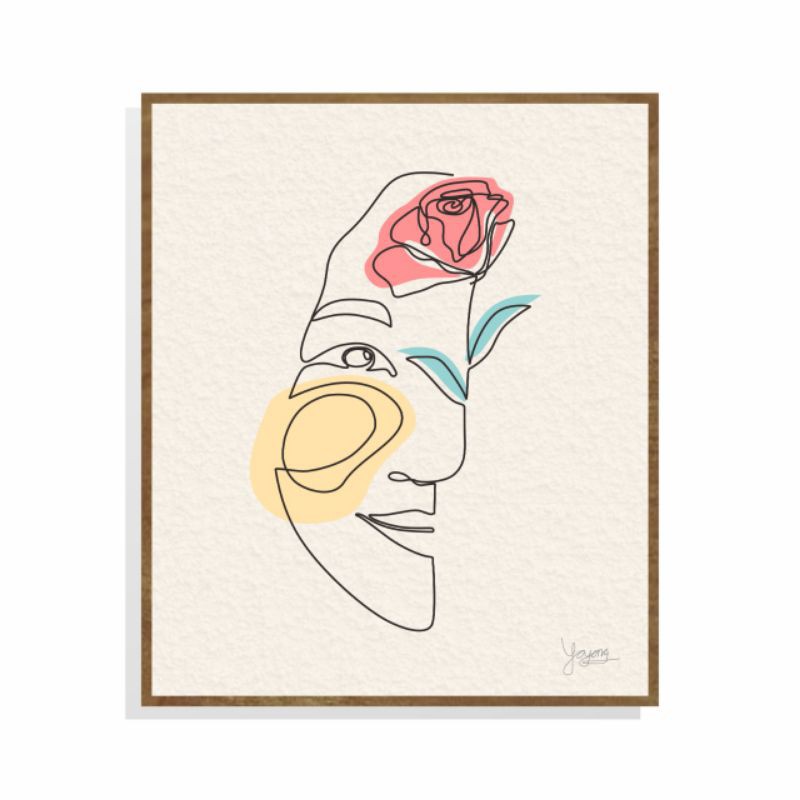 Jual Dekorasi/Pajangan Dinding One Line Art (CUSTOM) | Shopee Indonesia