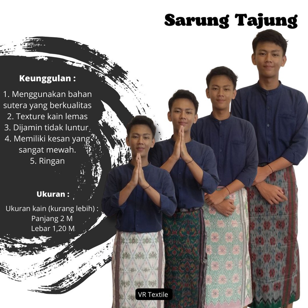 Jual Kain Sarung Tajung Tenun Asli Khas Palembang Berbagai Macam Motif Dan Warna Vr Textile