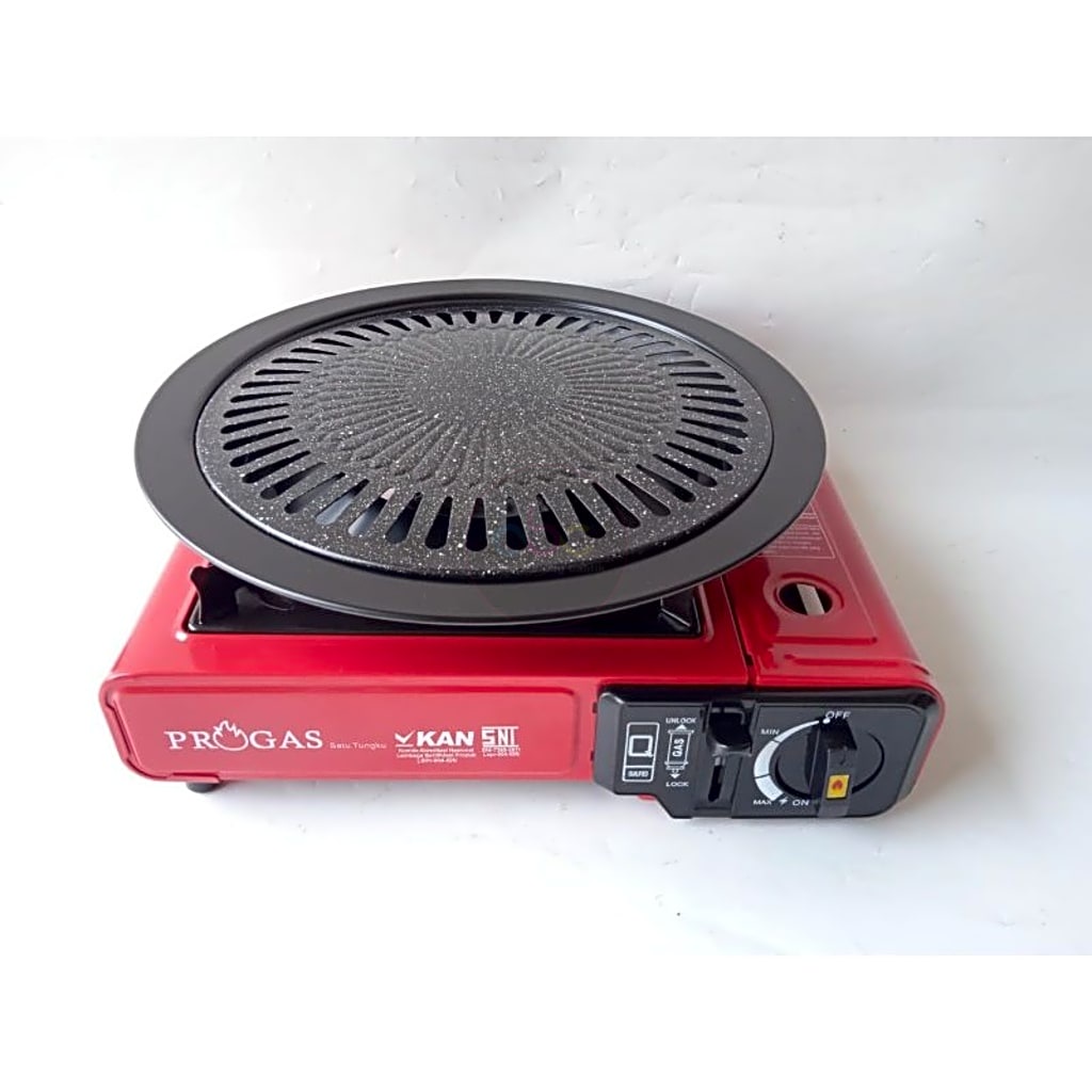 Jual Paket Barbeque Grill Set Kompor Portable Progas Tas + BBQ Grill