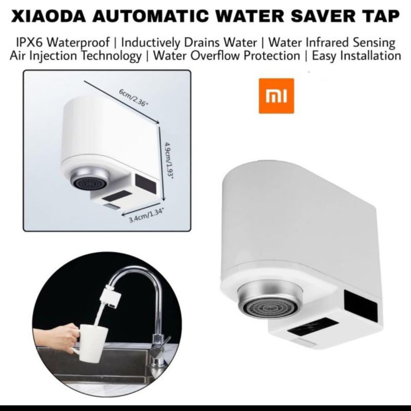 Jual Xiaomi Mijia Original Automatic Water Saver/Tap Kran Air Otomatis ...