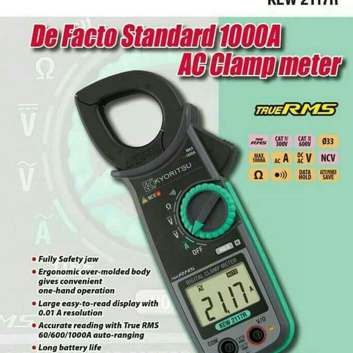 Jual Kyoritsu 2117R Digital Clamp Meter Tang Ampere | Shopee Indonesia