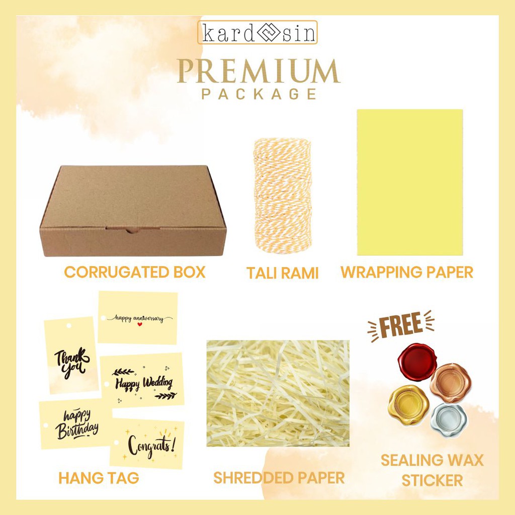 Jual [KUNING] PREMIUM PACKAGE PAKET PACKAGING LENGKAP AESTHETIC RUSTIC ...