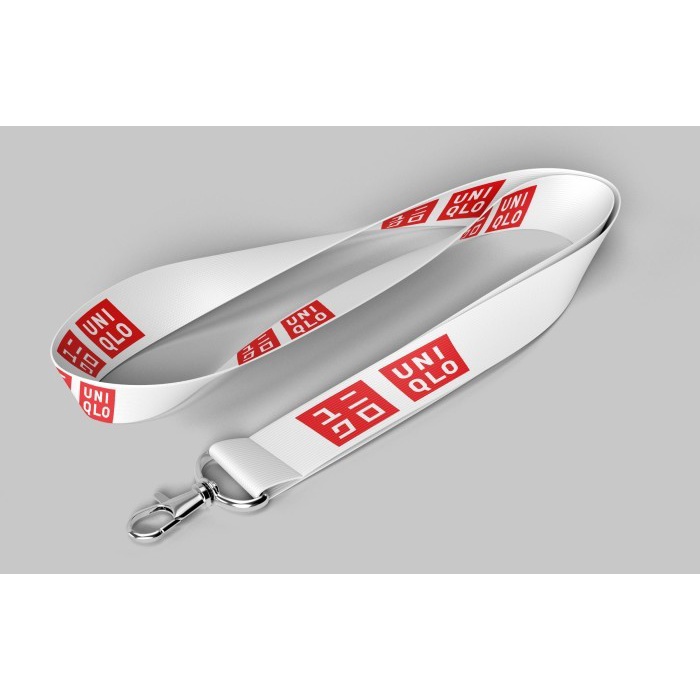 Jual Lanyard UNIQLO ID Card Holder 2 Sisi Gantungan Tali Shopee Indonesia