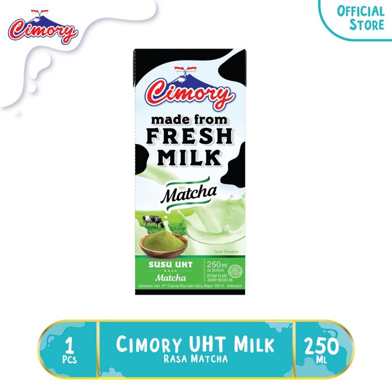 Jual CIMORY SUSU UHT 250ML RASA MATCHA | Shopee Indonesia