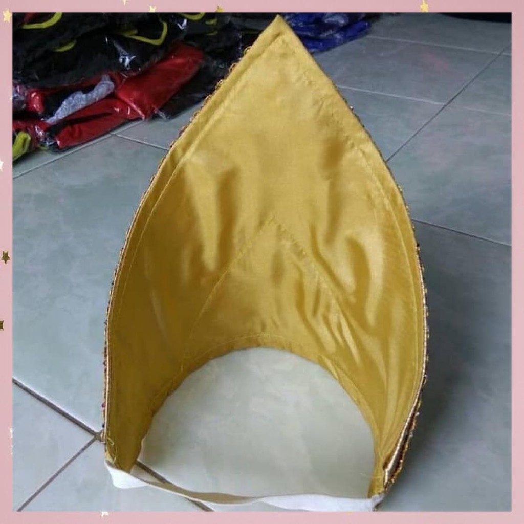 Jual Topi Tanjak Adat Melayu / Topi Segitiga Padang | Shopee Indonesia