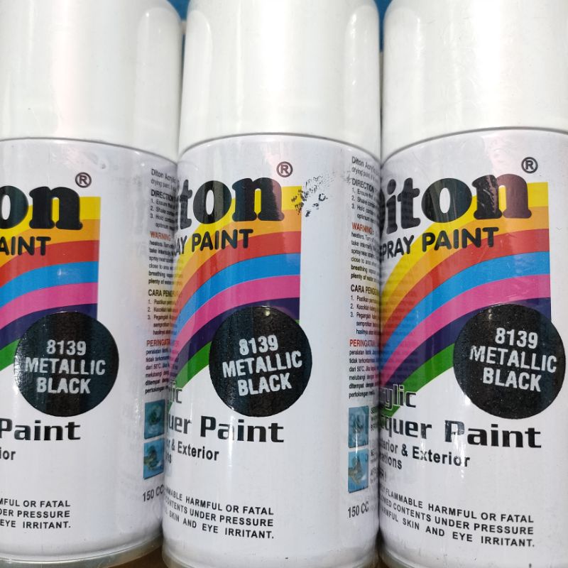 Jual Pilok Cat Diton Metallic Black 8139 Per 1 Dus / 12 klg Hitam ...