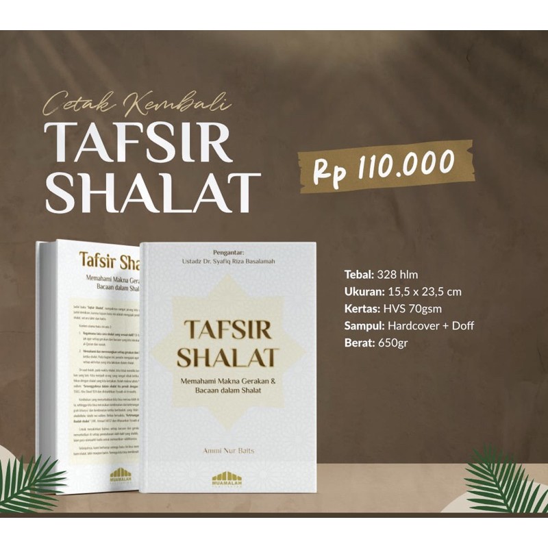 Jual Buku Tafsir Shalat Ust Ammi Nur Baits Best Seller Shopee Indonesia