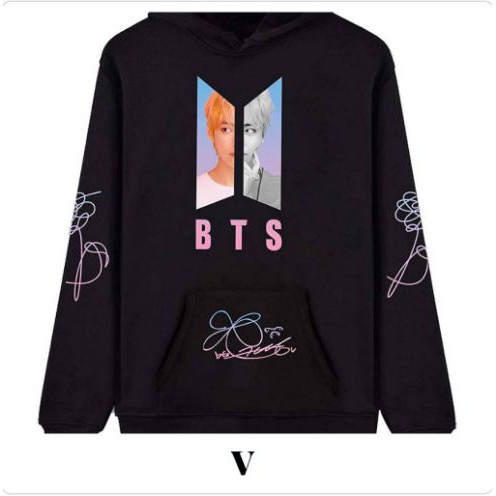 Jual SWEATER BTS LOVE YOURSELF GRADIENT PINK HOODIE BTS ALL