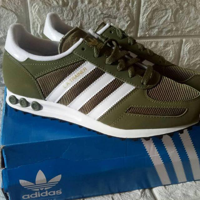 Adidas la trainer olive green shop