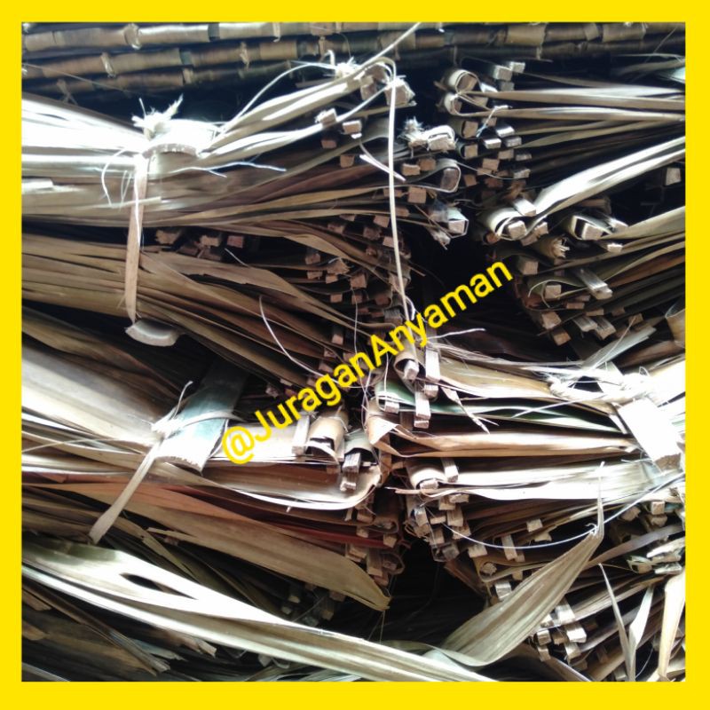 Jual ATAP DAUN - DAUN RUMBIA - HATEUP (1 Ikat 20 Lembar) ATAP IJUK DAUN ...