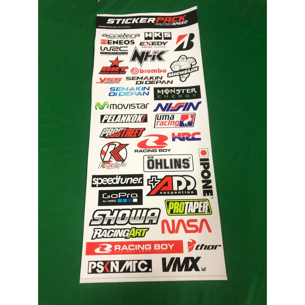 Jual STICKER SPONSOR V1 STIKER RACING HOLOGRAM - 103001 | Shopee Indonesia