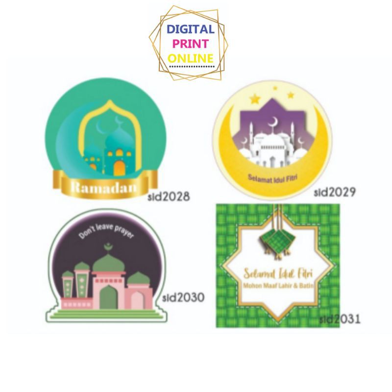 Jual Sticker label makanan,Sticker label makanan,sticker IED FITRI ...