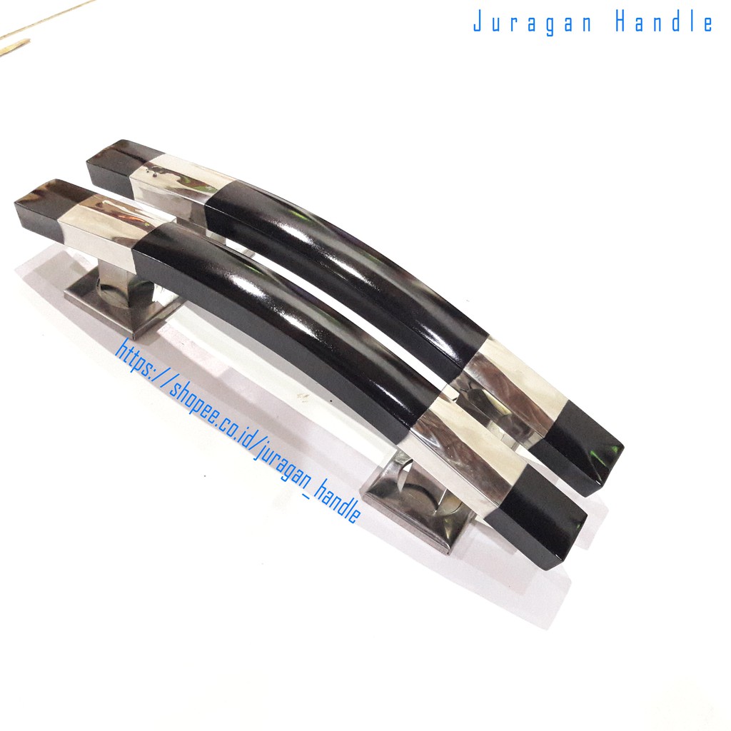 Jual gagang pintu rumah 33 cm model sabit stainless tarikan murah