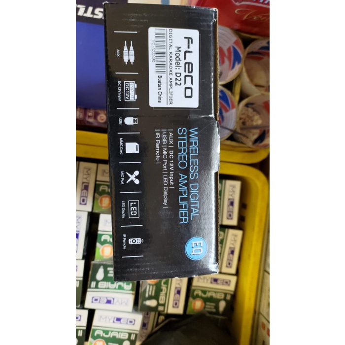 Jual Berkualitas Power Amplifier Fleco D22/Ampli Bluetooth Karaoke Mini Ac & Dc Murah Shopee