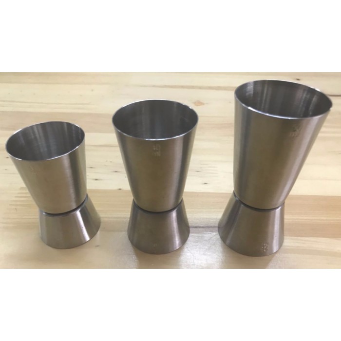 Jual Stainless Steel Measurement Cup / Zigger / Ziger Takar 25 cc & 50 ...