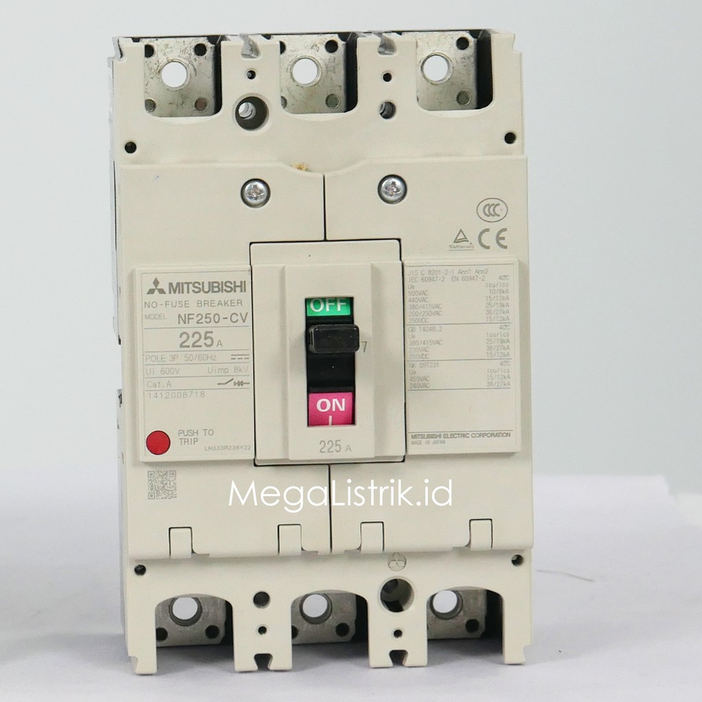 Jual Mitsubishi Nfb Mccb No Fuse Breaker Nf Cv P A Shopee