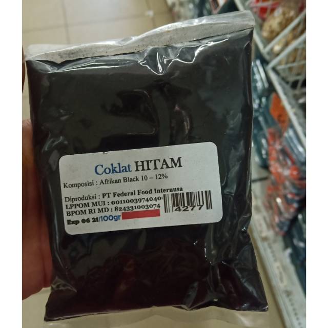 Jual COKLAT HITAM 100GR / BLACK CHOCOLATE / DARK COCOA MURNI elmer ...