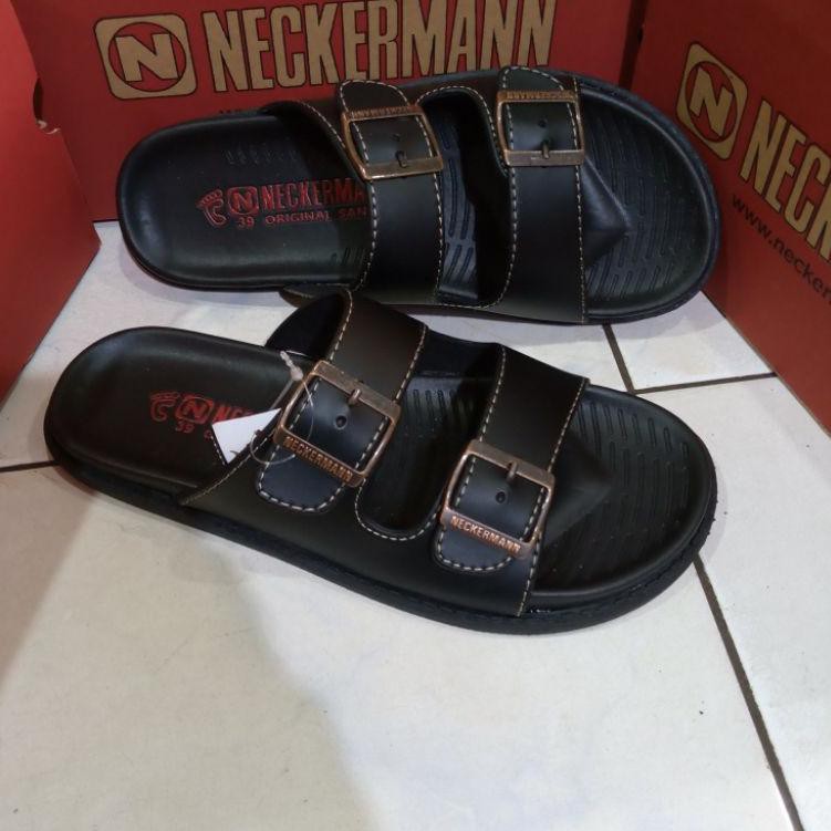 Jual E60H sandal Neckerman pria casual hitam Eden-051 ! | Shopee Indonesia