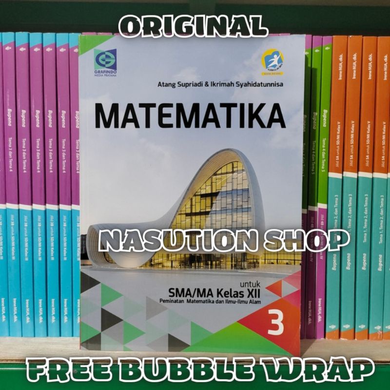 Jual Buku Matematika Kelas 3 / XII 12 SMA Grafindo K13 Edisi Revisi ...