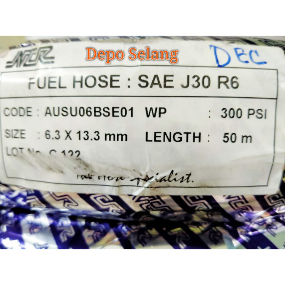 Jual Selang NCR R6 Fuel Oil Hose 1/4