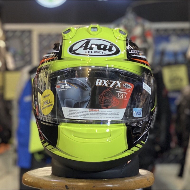 Jual Helm Full Face Arai Rx7 Maze Yellow Fluo Arai Japan Rx-7 | Shopee ...