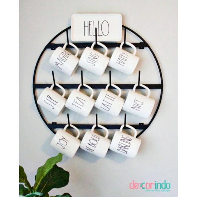 Jual TIER WALL MOUNTED MUGS RAK / CLAIM CORNER MOUTED MUGS RACK - Rak ...