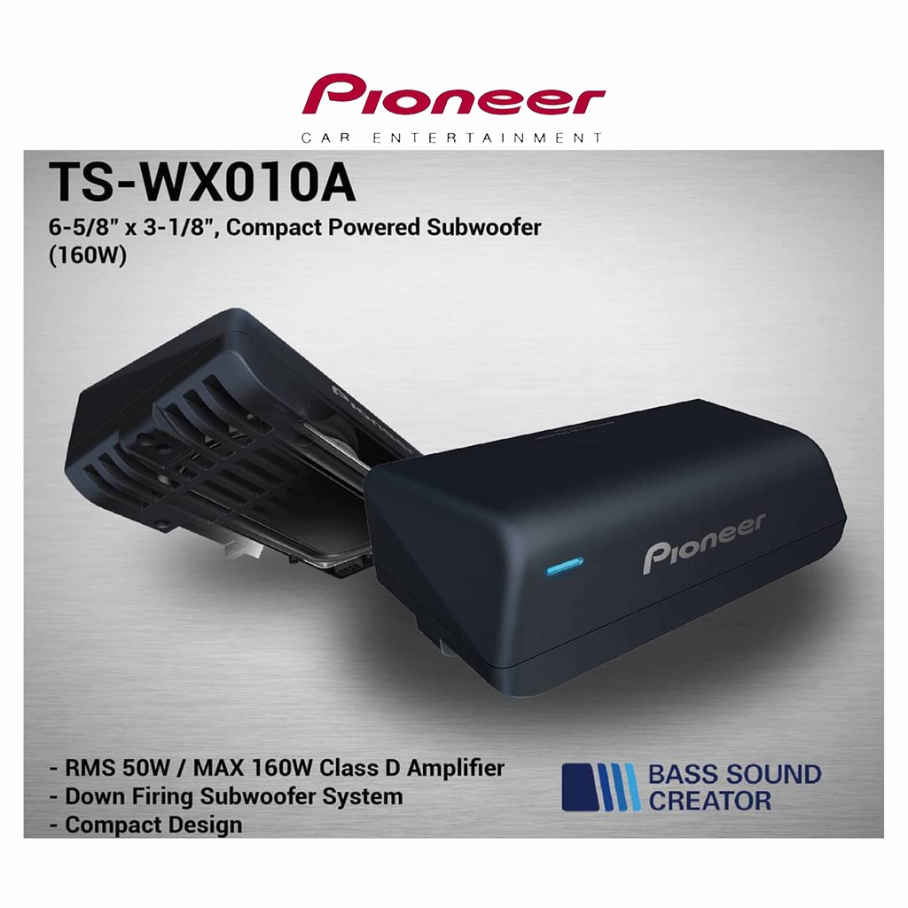Pioneer TS-WX010A Beifahrerfußraum Mini-Aktivsubwoofer