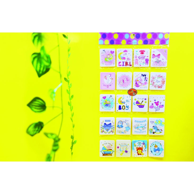 Jual Kartu Ucapan Thank You Card Greeting Card Kecil Motif Karakter