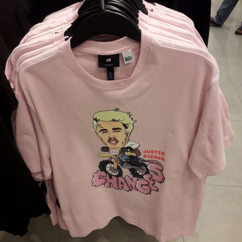 t shirt justin bieber h&m