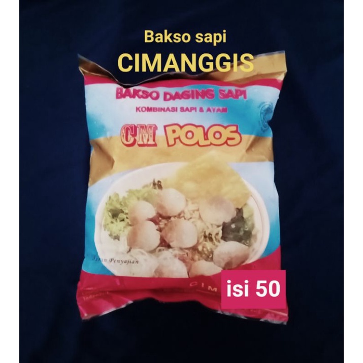 Jual Cimanggis Bakso Sapi Polos Isi 50 Bakso Cm Shopee Indonesia