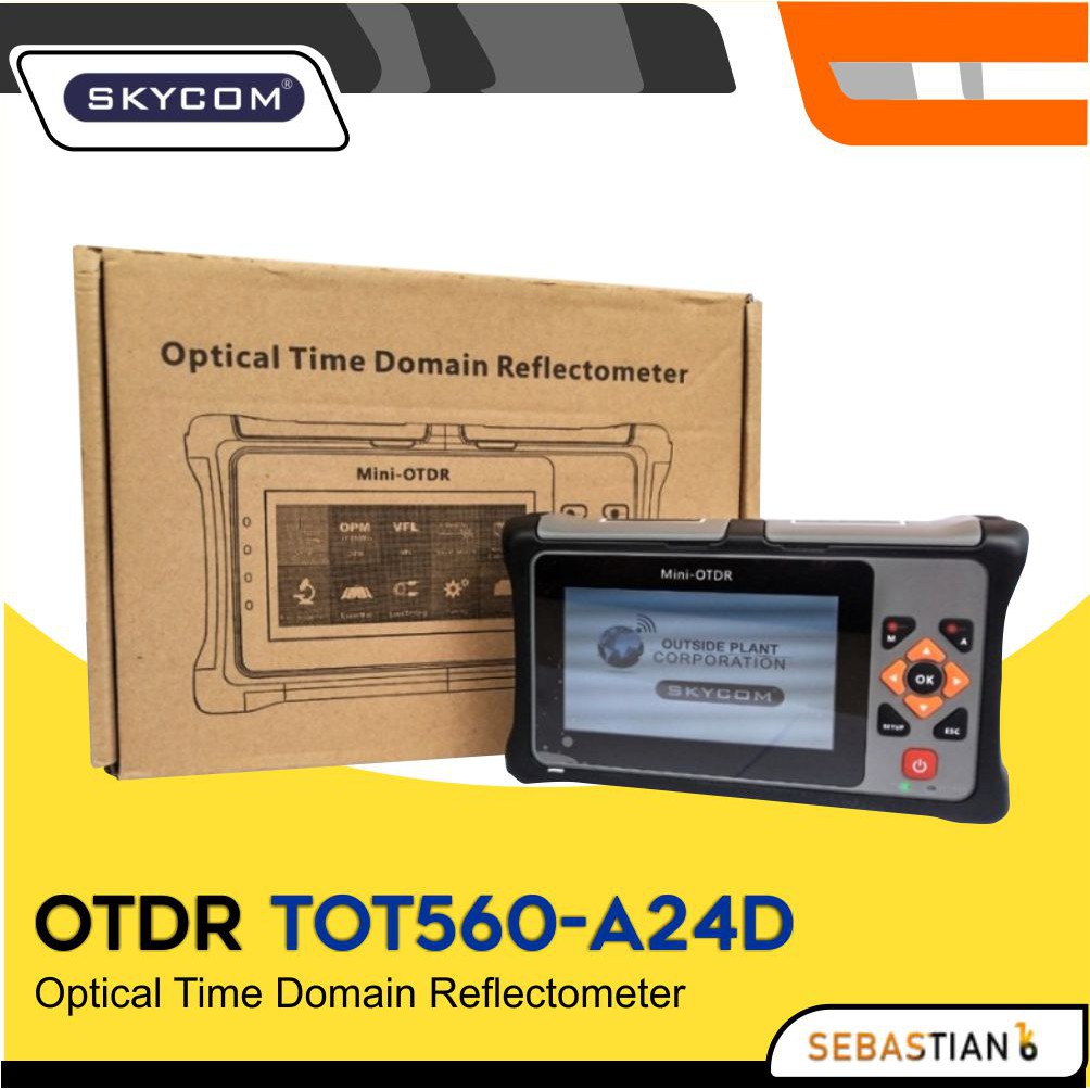 Jual OTDR Mini SKYCOM TOT560-A24D Fiber Optic Optical Domain ...