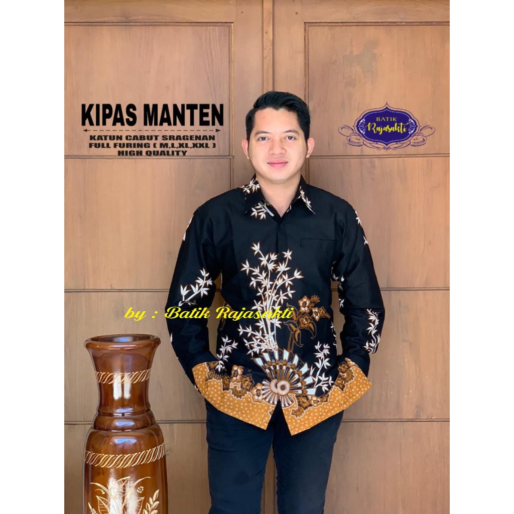 Jual Kipas Manten Rajasakti Kemeja Batik Pria Solo Lengan Panjang Lapis ...