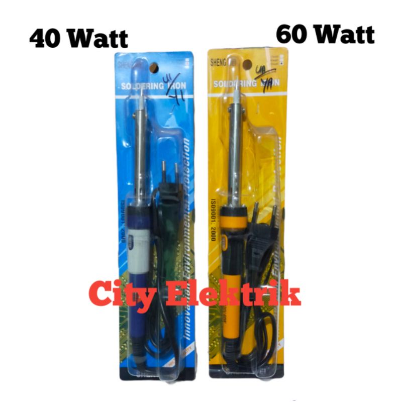 Jual Solder Listrik 60 Watt / 40 Watt Sheng Wei Premium / Solder Bagus