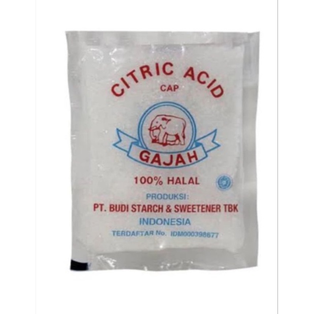 Jual CITRUN PEMBERSIH TOILET CITRIC ACID CAP GAJAH 50GR Shopee