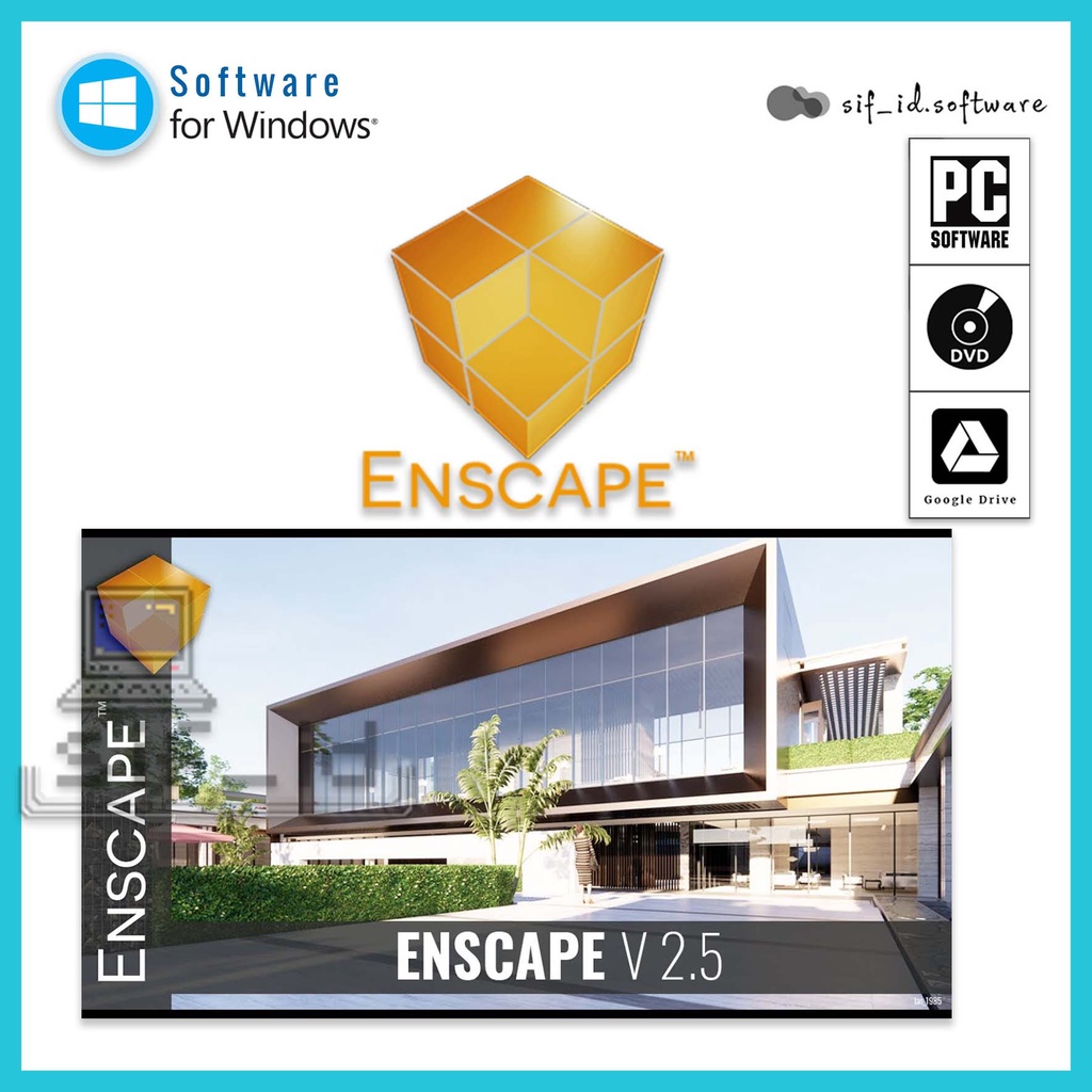 Jual ENSCAPE 2.5 Full Version 64 bit Untuk SketchUp Rhino Archicad ...