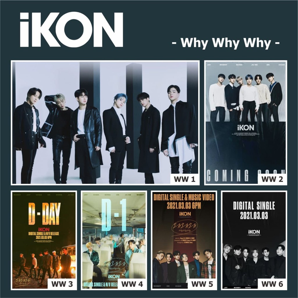 Jual POSTER KPOP IKON WHY WHY WHY | Shopee Indonesia