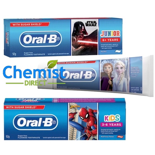 Jual Oral-B Kids Toothpaste Frozen Spiderman Starwars | Shopee Indonesia