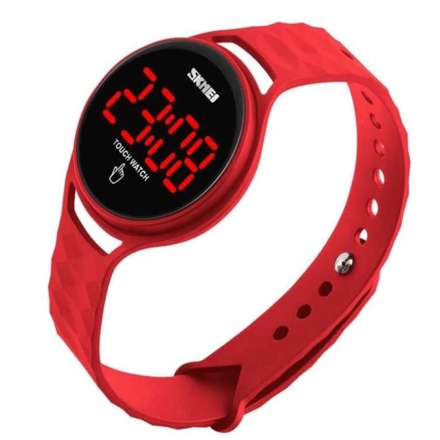 Jual Skmei Jam Tangan LED Touch (merah) | Shopee Indonesia