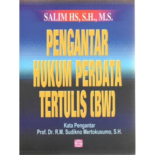 Jual Buku Pengantar Hukum Perdata Tertulis (BW) | Shopee Indonesia