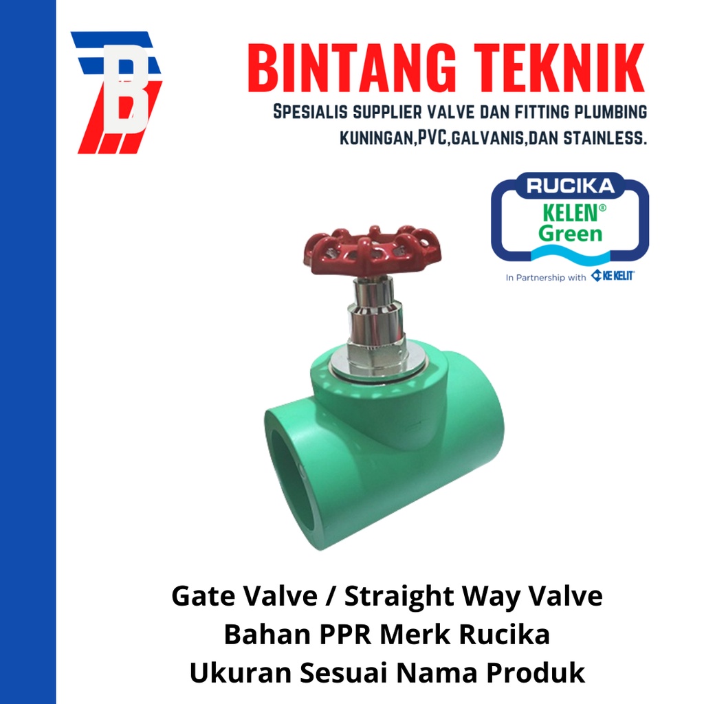 Jual Stop Kran Valve PPR 2" inch (63 mm) Rucika | Shopee Indonesia