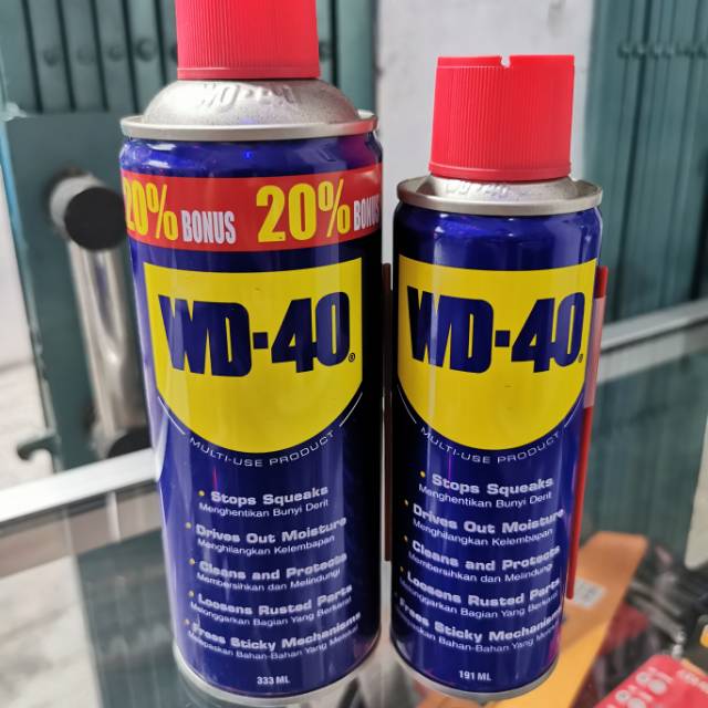 Jual WD 40 191ML 333ML PELUMAS ANTI KARAT | Shopee Indonesia