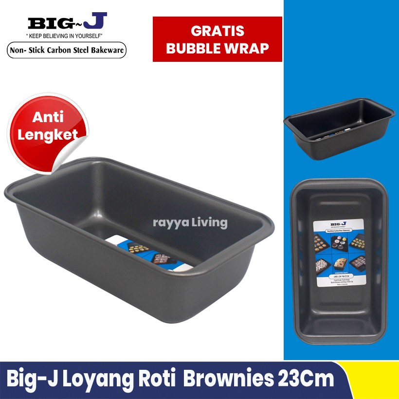 Jual Loyang Brownies Roti Besar Loaf pan Big J Anti Lengket 27cm x 15 ...