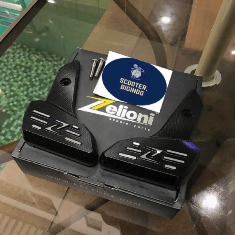 Jual Footrest / Footstep Zelioni Black Vespa Sprint Primavera Shopee
