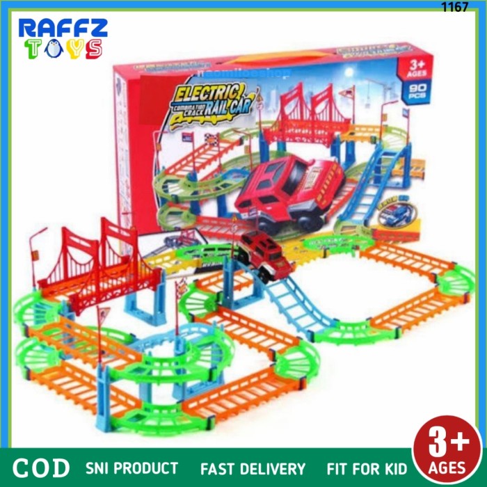 Jual MAINAN ANAK RACE TRACK JALUR MOBIL CITY RAIL CAR - TREK REL KERETA ...