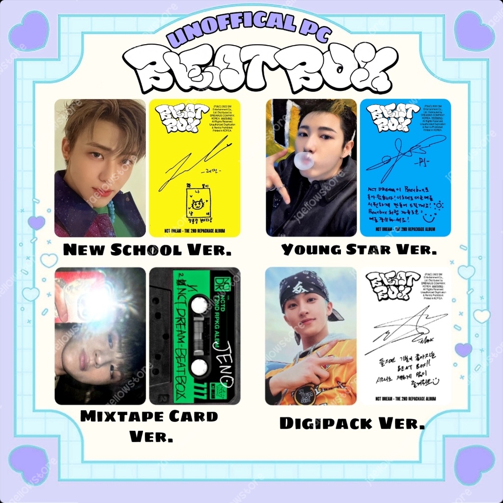 Jual BEATBOX NCT DREAM PHOTOCARD PC JAEMIN JENO RENJUN MARK