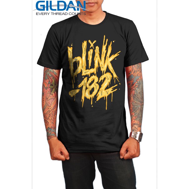 Blink-182 Big Smile Homme T-Shirt Manches Courtes Noir S 100