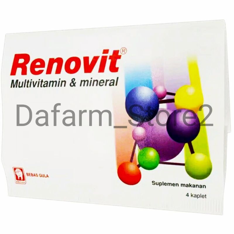 Jual Renovit Multivitamin & Mineral 1 Strip 4 Tablet | Shopee Indonesia
