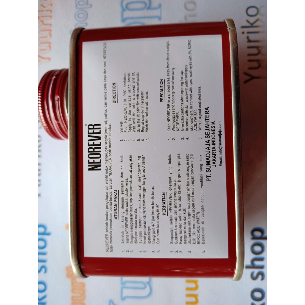 Jual NEOREVER 250 GRAM SODA API PENGELUPAS CAT PERONTOK CAT | Shopee ...