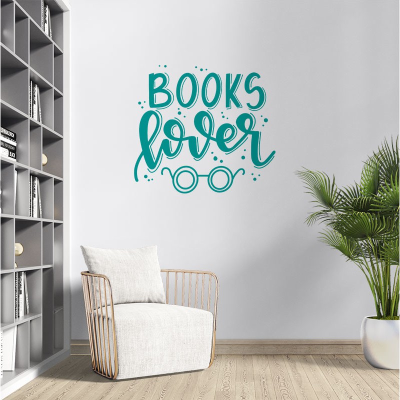 Jual Cutting Sticker Ruangan Baca Buku QB-09 Stiker Dinding Kaca Wall ...